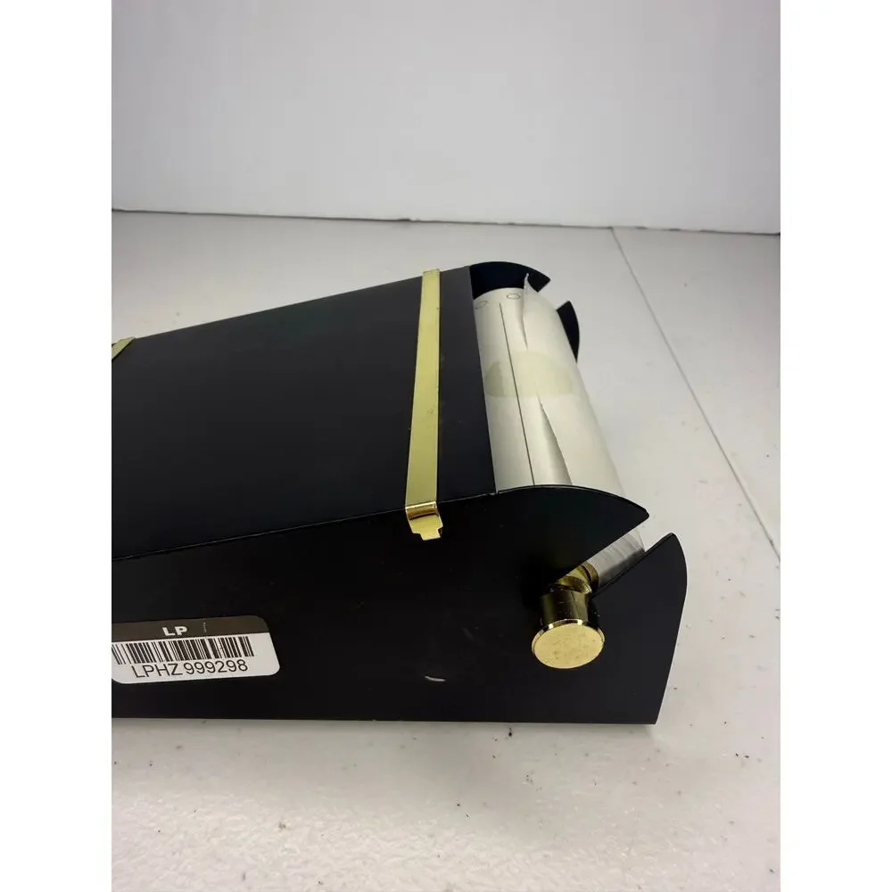 Hearth & Hand with Magnolia Metal Paper Note Roll Dispenser – Black & Gold